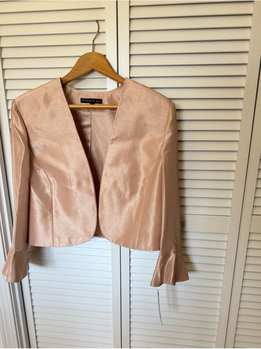 Preston & York Pearl Chic Flared Cuffs Blazer NWT Size 14